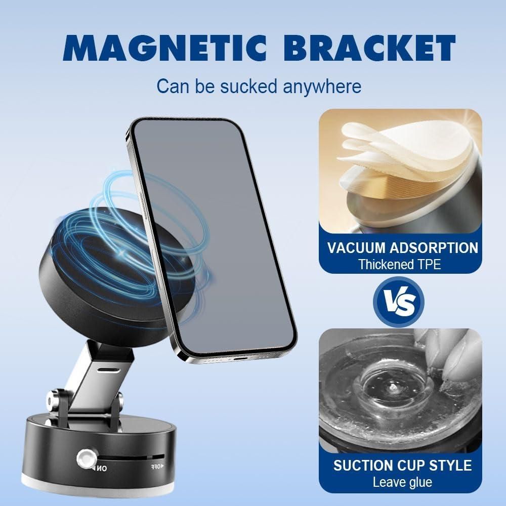 Smart Suction Magnetic Phone Mount